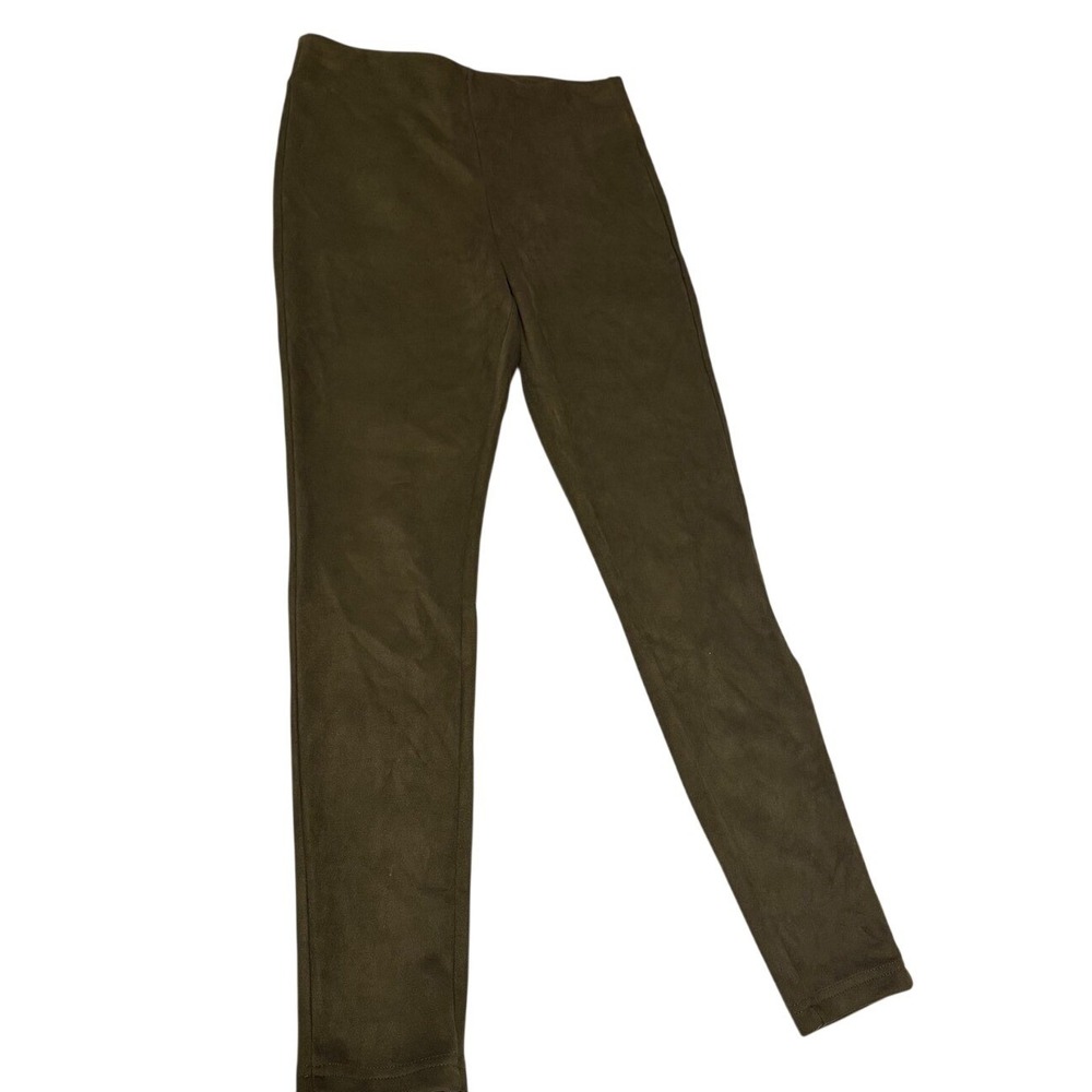 Gibson Latimer Womens Olive Green Faux Suede High Rise Leggings Size S
